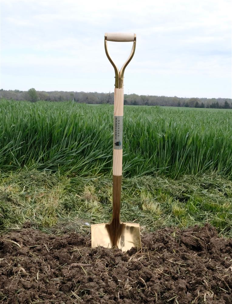 gold shovel blade groundbreaking